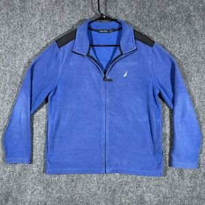 Nautica Boys'‎ Zip  Jacket Athletic Blue Front Pockets, Size M
